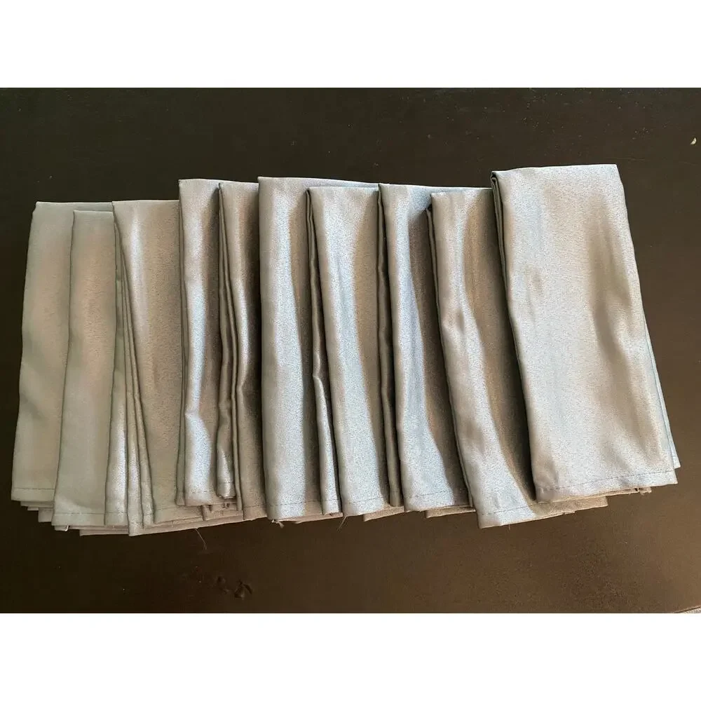 New! Set of 10 Bed Bath & Beyond Jubilee Slate Cloth Dinner Napkins Polyester